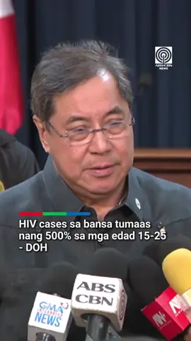 HIV cases sa bansa tumaas nang 500% sa mga edad 15-25 - DOH #abscbnnews #fyp #news