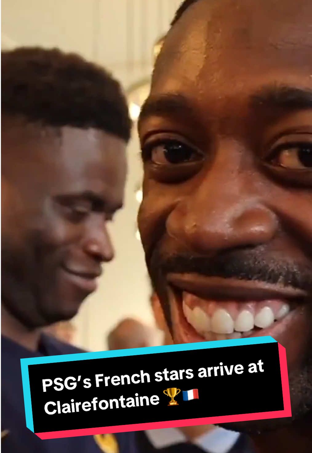 Fresh off Champions League glory 🏆🇫🇷 PSG’s French stars arrive at Clairefontaine ahead of their Nations League clash with Spain 🔥 #PSG #France #ChampionsLeague #NationsLeague