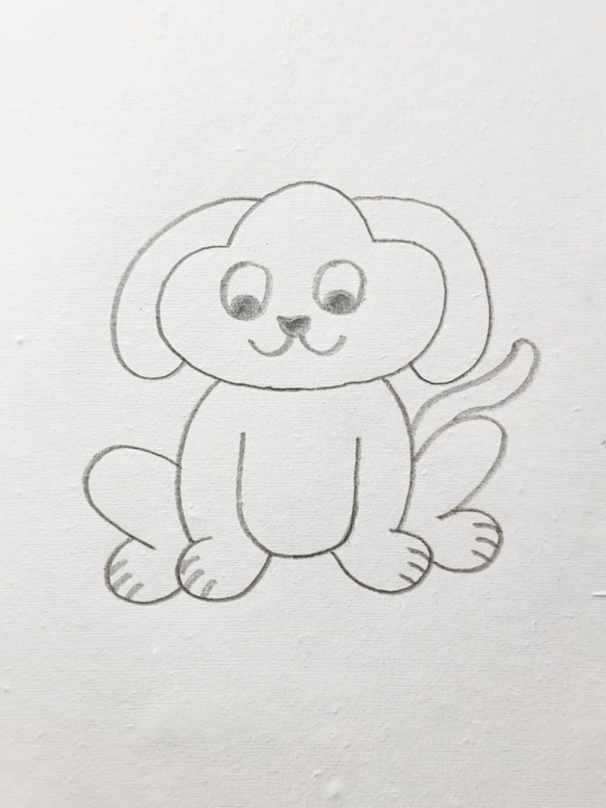 How to draw dog with U easily #drawings #Love #viralvideo #motivation #firstvideo #pacer #drawingskills #trendingsound #viraltiktok #may #foryoufage #🖤🥀 #trending 