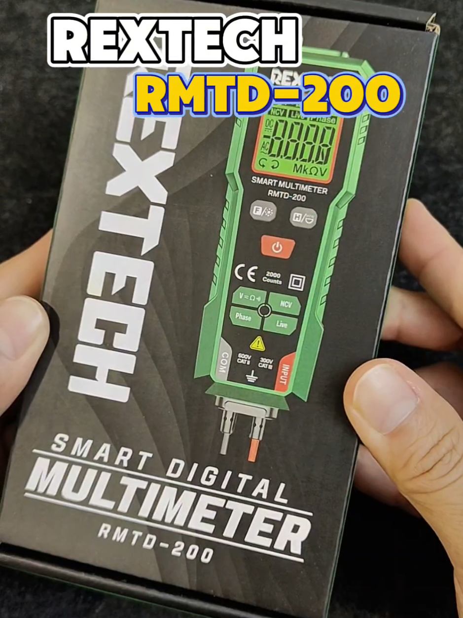 REXTECH มัลติมิเตอร์ รุ่น RMTD-200 #มัลติมิเตอร์ #มัลติมิเตอร์แบบดิจิตอล #มัลติมิเตอร์ออโต้ #เครื่องมือวัดไฟฟ้า #เครื่องมือช่าง #เครื่องมือช่างและอุปกรณ์งานช่าง #อุปกรณ์ช่าง #rextech #rmtd200 