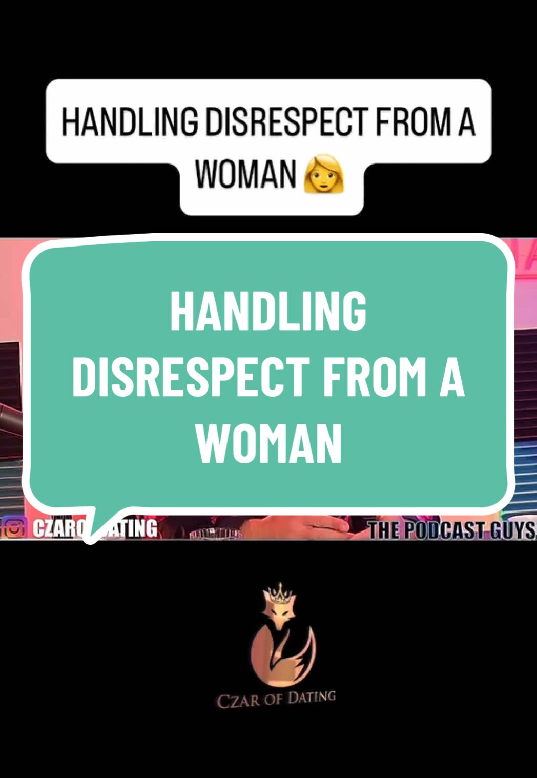 How do you handle disrespect as a man? You can't wait to check her on it... you do it right then and there!