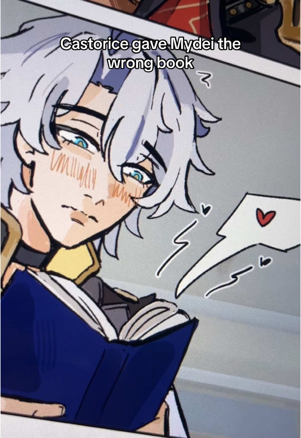 Castorice gave mydei the wrong book. Well phainon then do it #mydei #phainon #castorice #phaidei #hsr #HonkaiStarRail #digitalart #amphoreus #comic