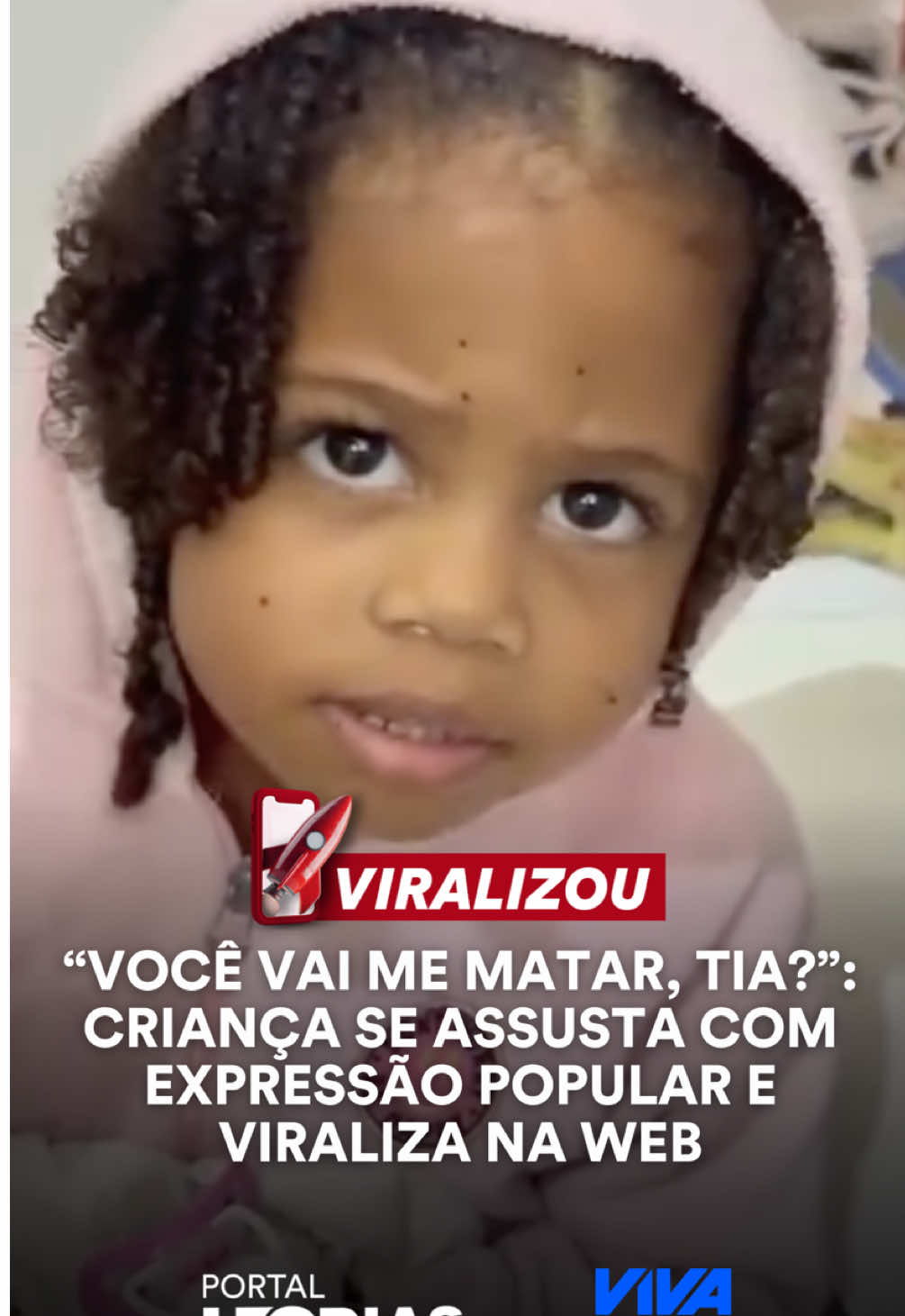 Um vídeo de uma criança reagindo com medo a uma expressão popular viralizou nas redes sociais. Ao ouvir a avó dizer “sua tia vai te matar”, no sentido figurado e comum no dia a dia, após pegar as canetas da tia, a garotinha perguntou: “Você vai me matar, tia?”. A reação espontânea e inocente arrancou risadas dos internautas e chamou atenção nas redes sociais. Créditos: @bia.oliveira_99