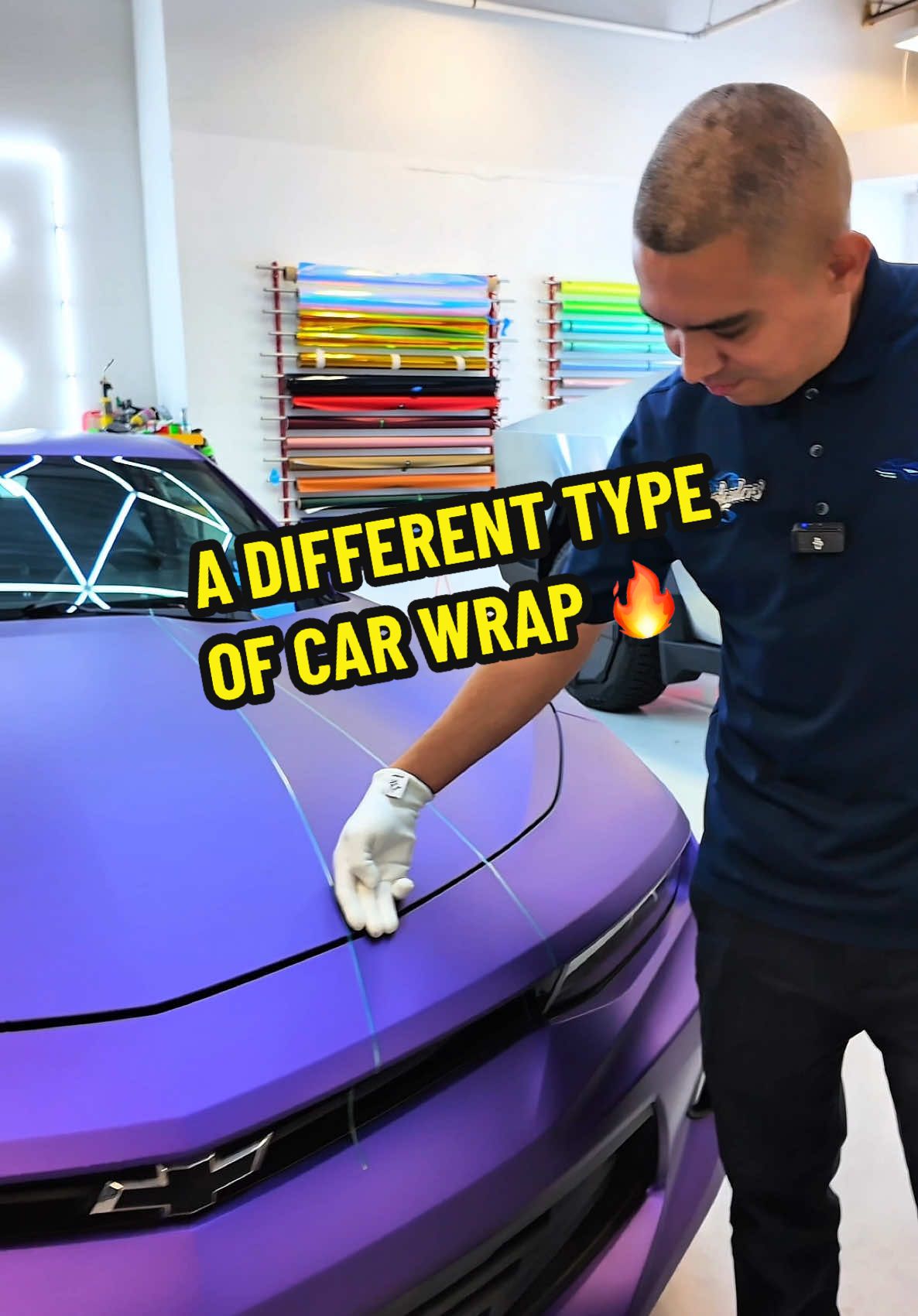 A cool car wrap comes together 🔥✨🤝