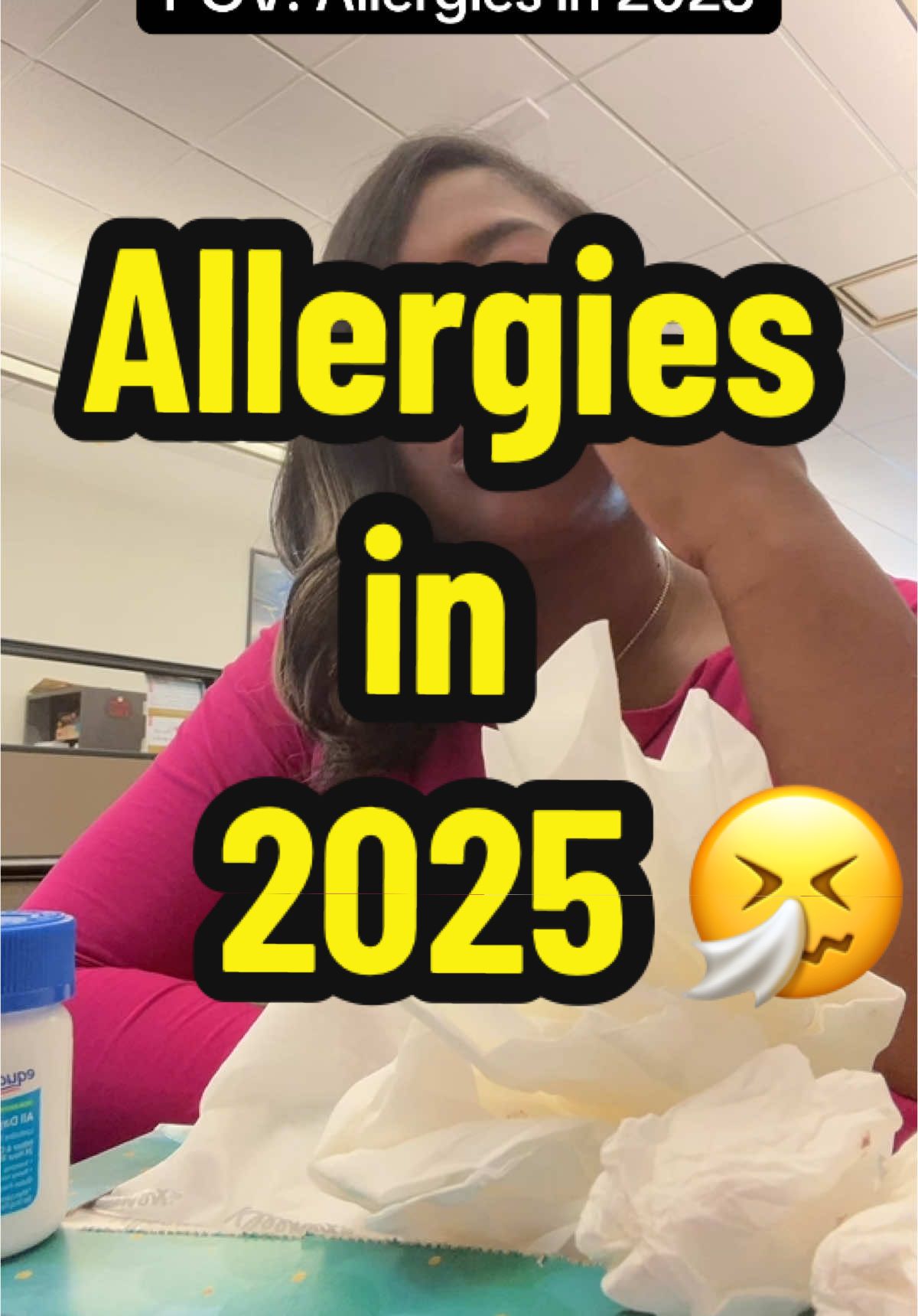 My allergies are bad  🤧  #fyp #allergiesgotmelike #fightingformylife #allergyseason #helpmeplease 