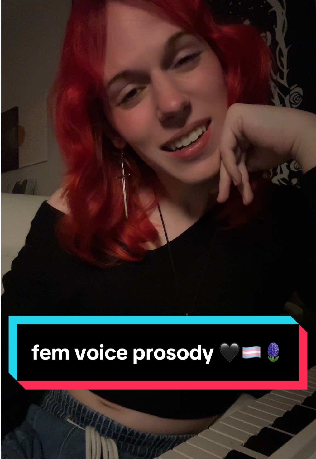 fem voice prosody practice 😌🖤🏳️‍⚧️🪻 • • • #transfem #wlw #transmusician #trans #voicetraining #transvoice #transvoicetraining 