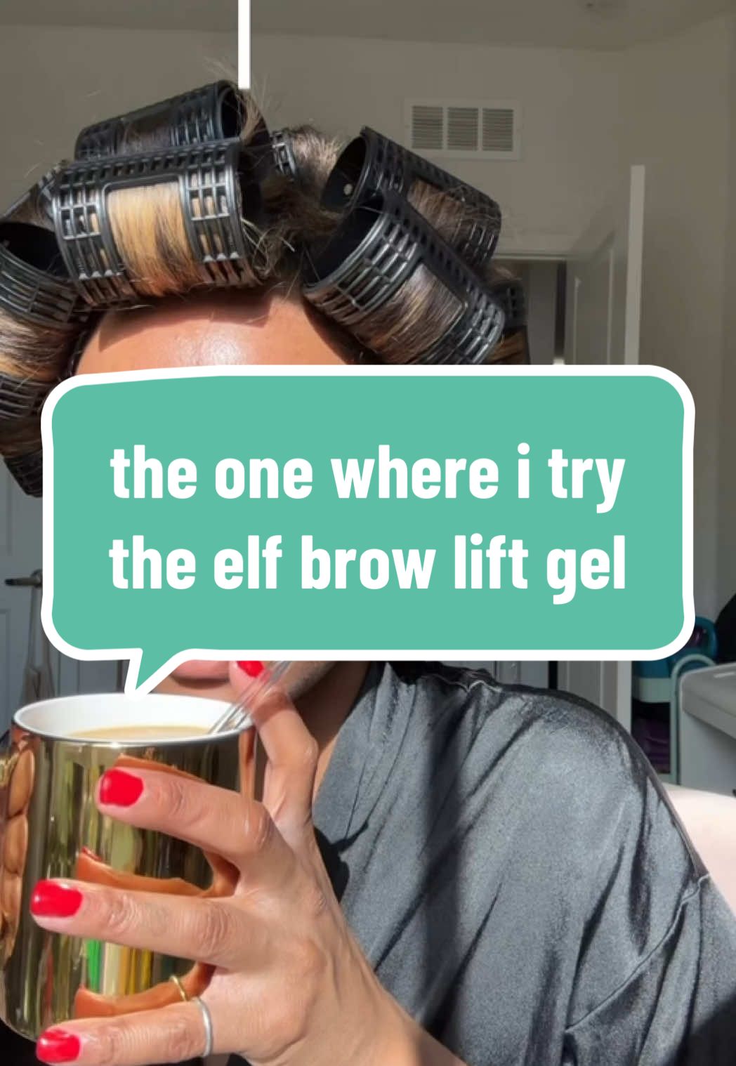 let’s try the @elfcosmetics brow lift gel. #brows #browtransformation #grwm 