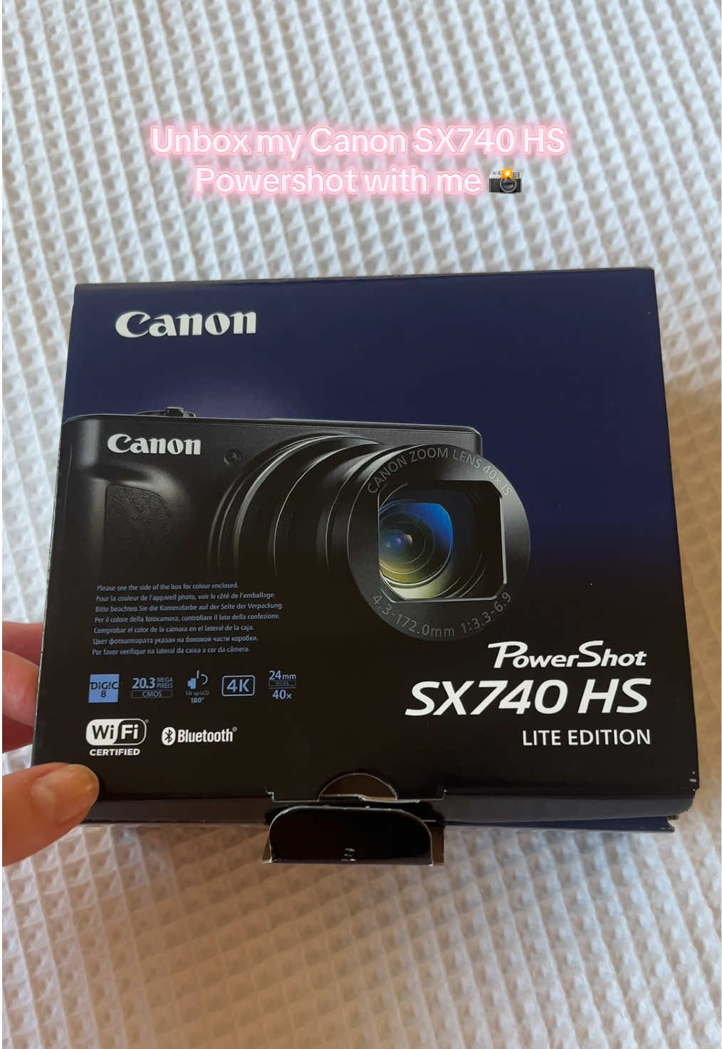 Unbox my Canon SX740 HS Powershot with me 📸😍    #asmr #camera #digitalcamera #canon #canoncamera #canonsx740hs #newcamera #london #foryou 
