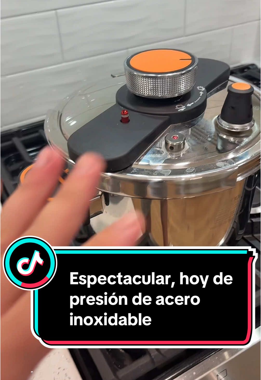 Espectacular, oiga, depresión de acero inoxidable