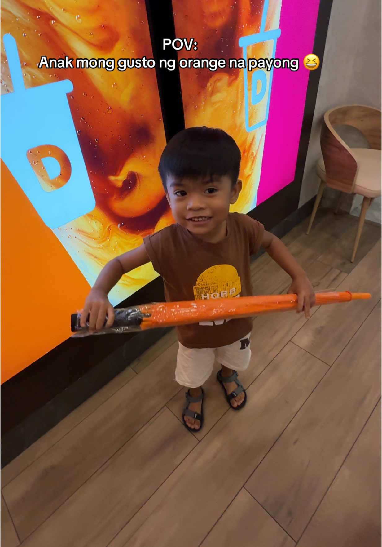 @Dunkin' 🧡 #dunkindonuts #dunkin #kidsoftiktok #fyp 