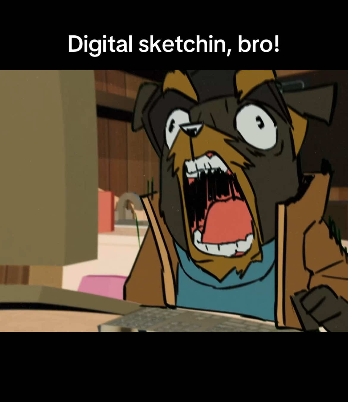 Digital sketchin, bro!! This skit is finally done. It has that one segment about ctrl+z that people seemed to like. It is by far the longest bro episode, believe it or not. The Bros just drawing on the computer. Wanted to joke about the pureness of drawing things by hand, as well as the dependency of the undo button. Thank you to my friends that have been a part of my life and have been encouraged me to keep going with these dumb shorts. #skit #short #animation #joke #gag #animator #animatorsoftiktok 