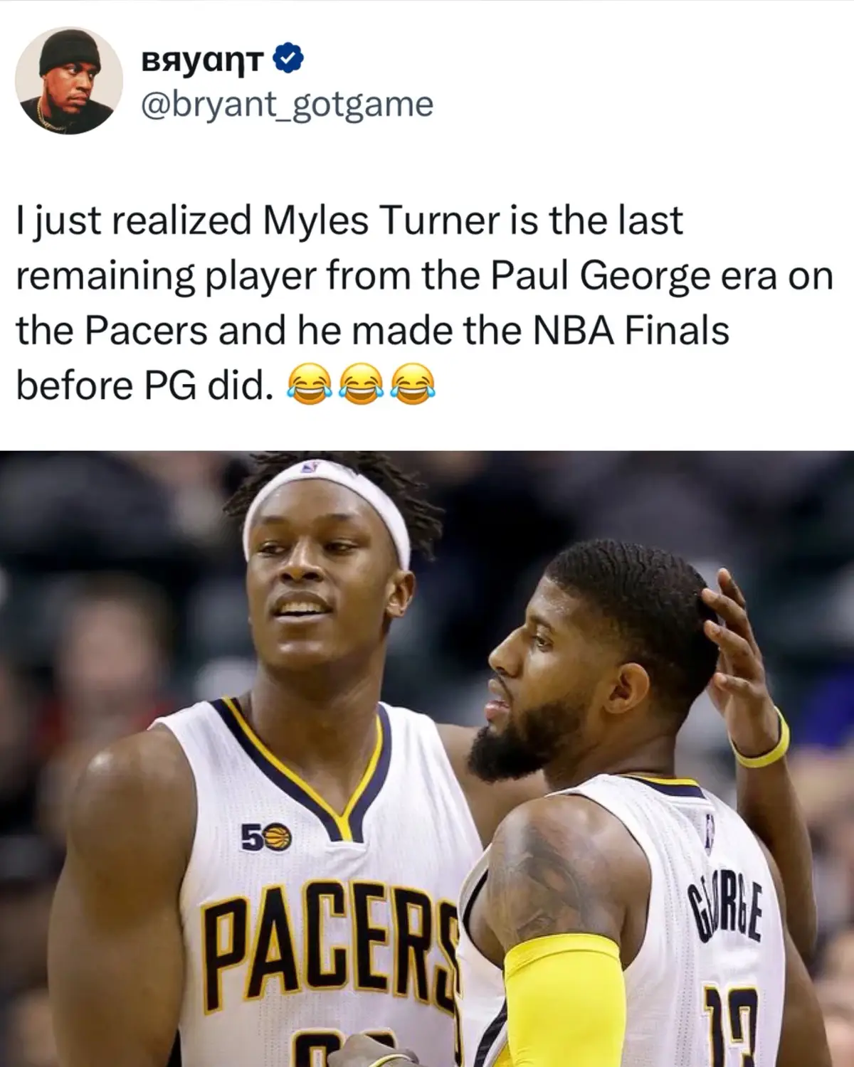 Thank you Paul George, I guess?  #paulgeorge #pacers #sga #thunder #okcthunder #okc 