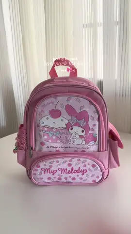 school bag for kids — daycare/kindergarten 💖 #backpackforkids #schoolbagforkids #backtoschool #mymelodybackpack 