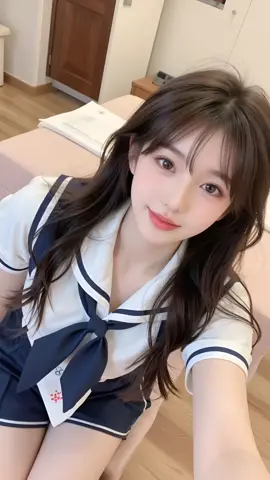 可愛い女子高生の部屋から#ai美少女 #ai美女 #可愛い #jk #自撮り 