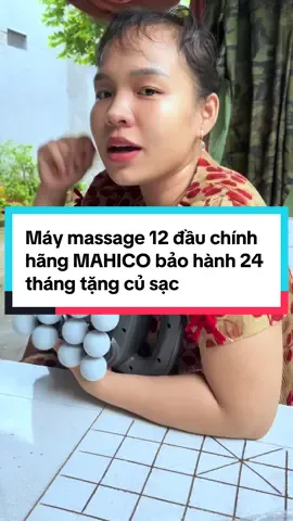 Máy massage 12 đầu chính hãng MAHICO tặng củ sạc và cáp sạc và còn bảo hành chính hãng cho mình lên đến 24 tháng#maymassage12dau #maymassage16dau #maymassage #maymassagecamtay #tiktokshop #kimgioi1996 