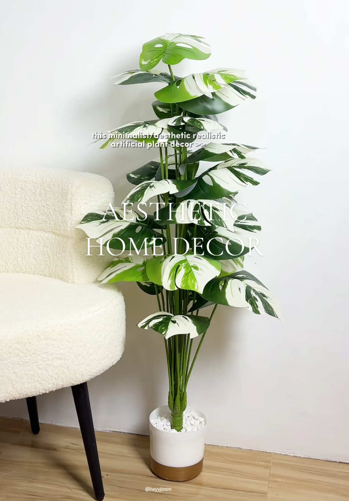 sobrang ganda ng artificial plants na to lakas maka aesthetic sa kwarto! #artificialplants #aesthetichomedecor #roomdecor #plants #musthave #realistic #fyp #foryoupage 