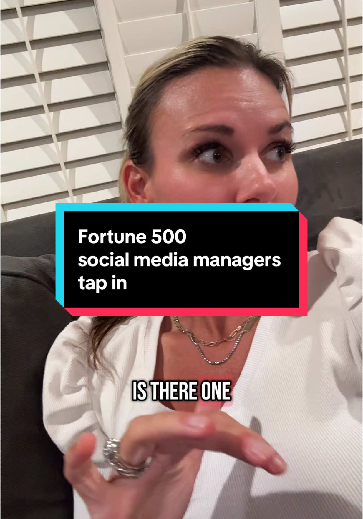 Is it one team running LinkedIn and TikTok and insta and x and all the things or how are we segmented there and who is giving marching orders? 