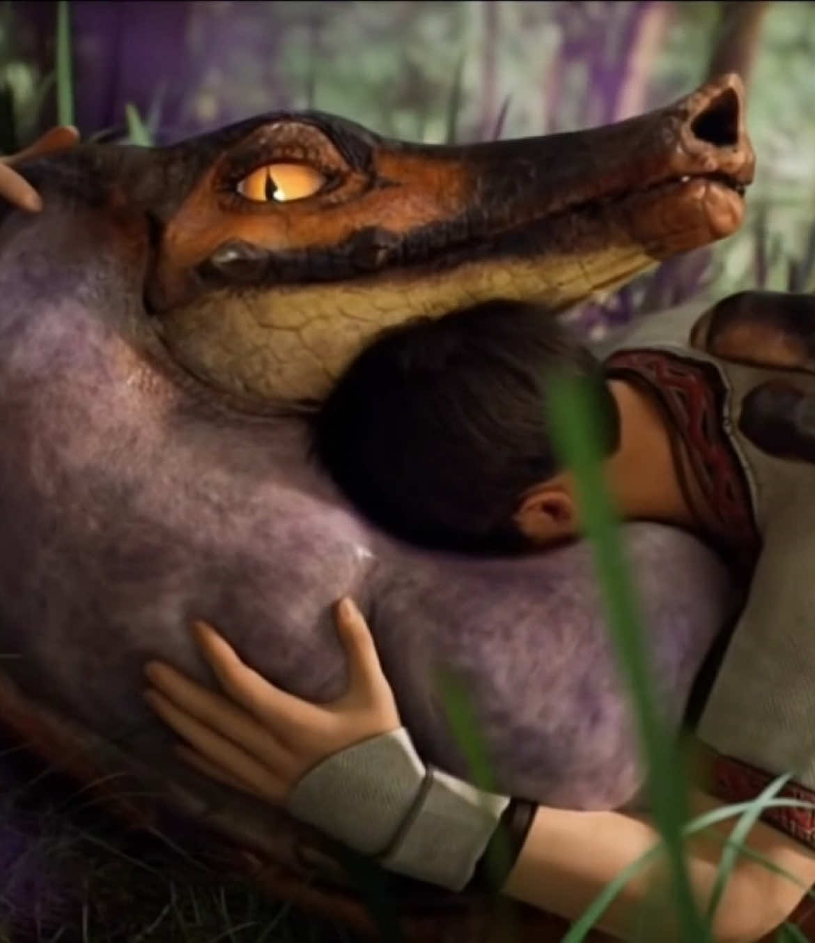 A Great Wroggi stumbles upon a hunter who becomes obsessed with his poison. #Animated #animation #teratophilia #Xenophilia #monsterxhuman #Monsterlover #IvoryLagiacrus #Scalie #scalies #Monsterhunter #Monsterhunterwilds #Videogame #Monster #cuddling 