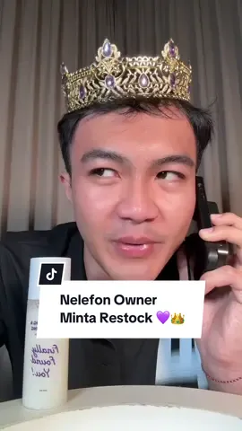 Replying to @౨ৎ Choco🐣 ayo kita telefon owner FFY @Finally Found You minta restock rice toner beras viralnya nanti di 6.6 live baginda 💜🥰👑✨🌾 #kerajaanglowing #promomakangajian #longervideos #skincare #skincareviral #toner #tonerviral #brighteningtoner #FinallyFoundYou #FinallySimple #belilokal 
