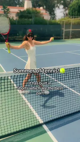 I love playing in this tennis dress or just wearing it when not playing! #tiktokshop #tennisdress #fyp #tiktokmademebuyit #summershop 