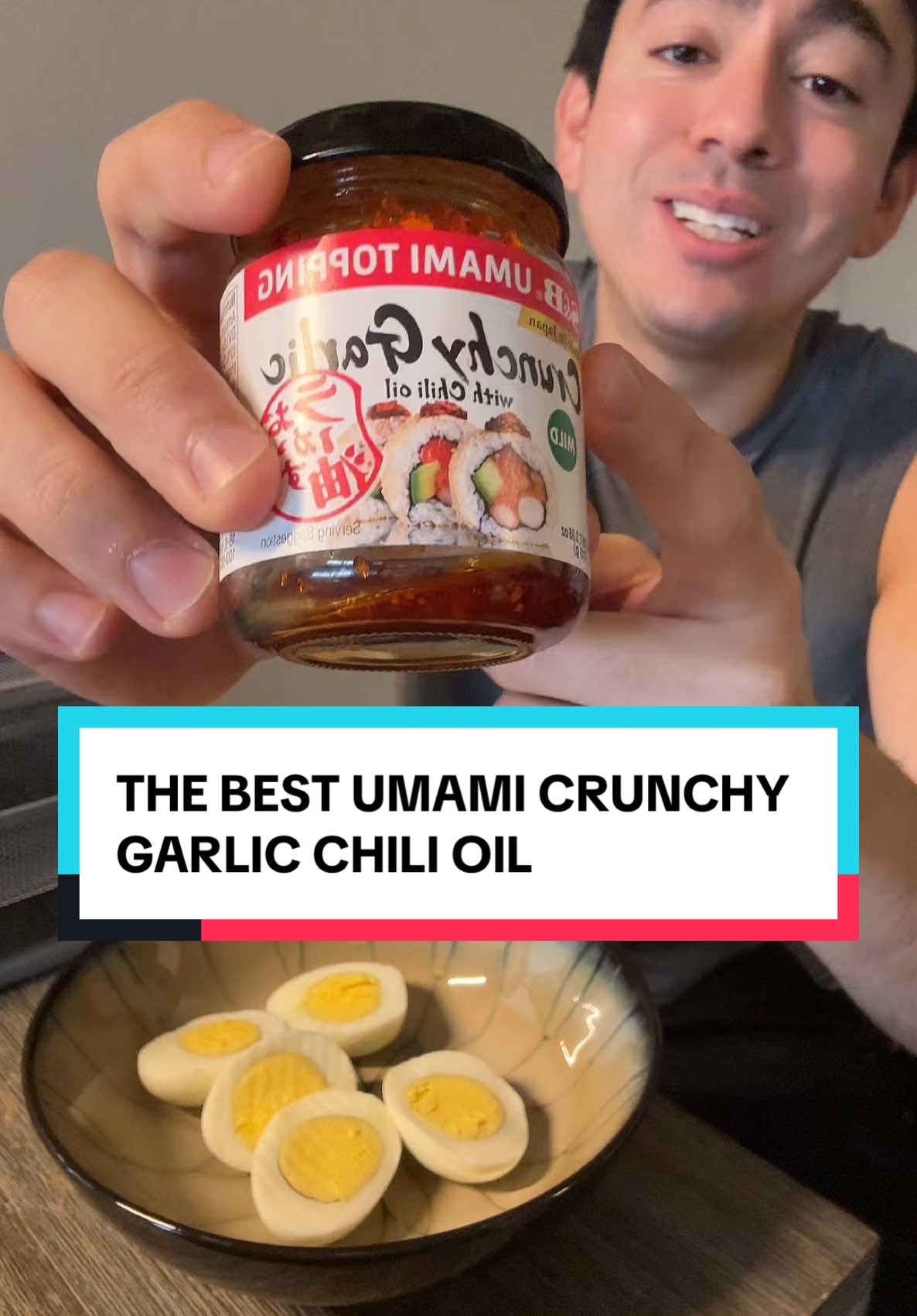 This crunchy garlic chili oil? I put it on everything. Eggs, noodles, toast, rice—doesn’t matter. It’s spicy, savory, and straight-up addictive. #UmamiHack #FoodTokFinds #ChiliCrisp #TikTokEats #FlavorBomb #SpicyTok #TikTokMadeMeBuyIt #tiktokshopsummerturnup 