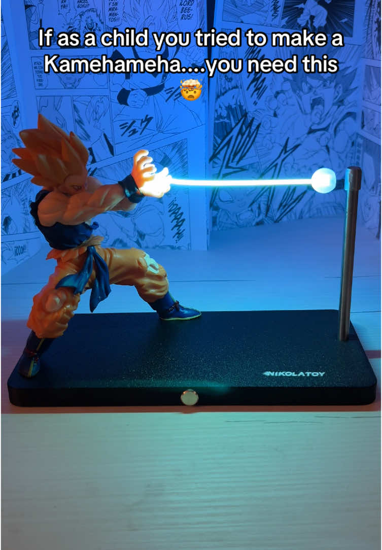 My girlfriend gave me this LED lamp and I'm excited 🥰🐉 #goku #magnetic #lamp #dragonball #gift #kamehameha 