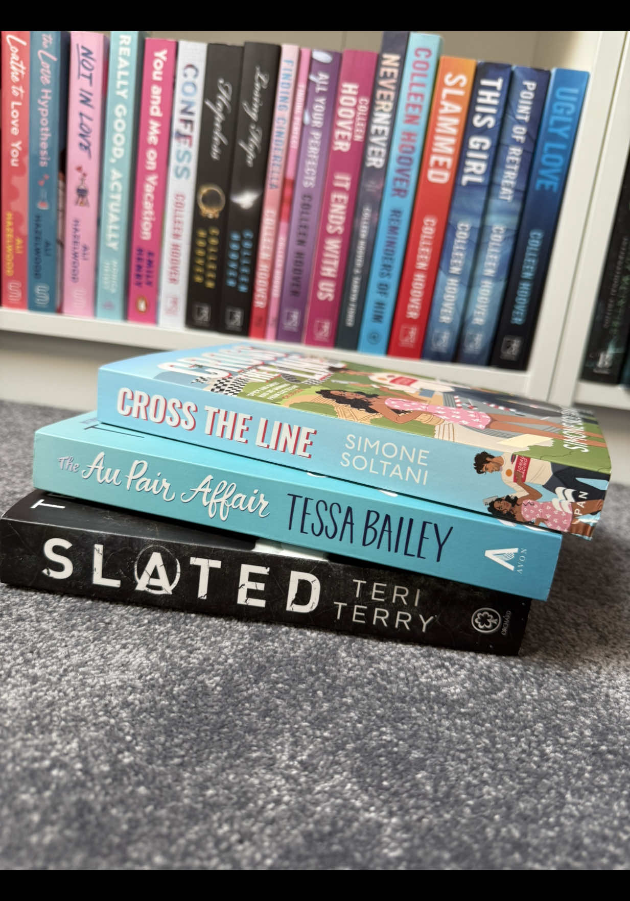 MY JUNE HOPEFULS💖✨ Cross The Line 🏎️ The Au Pair Affair 🧑‍🍼 Slated 🧠 #slated #theaupairaffair #tessabailey #simonesoltani #crosstheline #spicyromances #nannytrope #sportsromance #bookrecommendations #whatsonmytbr #junetbr#creatorsearchinsights 
