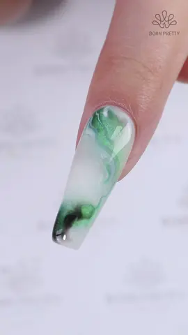Cat eye marble💚✨💅 Using #bornpretty 💅Clear Watercolor Gel (55692) 💚Green Cat Magnetic Gel Polish MY39 Basil (60940) 💅Super Top Coat (58775) Tap the link in my bio or visit bornpretty.com to get same nail supply🥰 #marblenails #longnails #nailart #nailsdesign #gelnails #naillove #nailinspo #nails2inspire #nailartist #nailswag #allshineonme #greennails #diynails #fypツ 