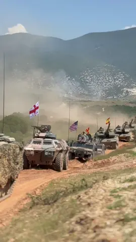 Armored vehicles parade 🇬🇷🇧🇬🇫🇷🇬🇪🇲🇰🇪🇸🇺🇸 DV Day of the Exercise “IMMEDIATE RESPONSE-25”   #ImmediateResponse25 #DefenderEurope #Allies #StrongerTogether #Ηellenicarmy #army #armedforces #greece🇬🇷 #ΕλληνικόςΣτρατός #NATO 