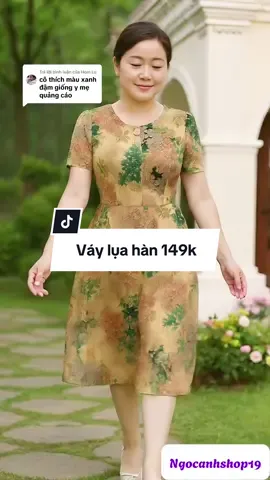 Trả lời @Hom Lu váy xinh cho các mẹ đây ạ #xuhuong #thoitrangnu #botrungnien #bochome #dotangme #dobotrungnien #vaytrungnien 