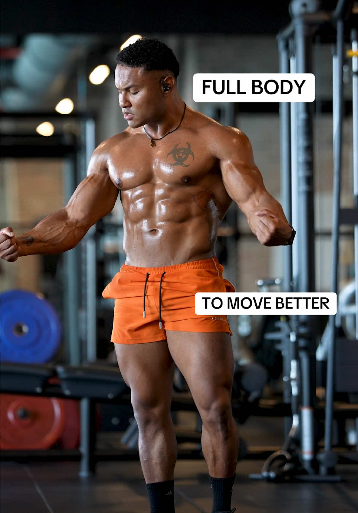 “Link in bio” to elevate your training routine.  What I am finding out is that people are just bored with always training the same way.  Maybe because we’ve been told that bodybuilding is the only way The most optimal way  I am a living proof that training like an athlete with built solid muscle mass and improve the way you move “FOREVER” Workout: 3 sets of each -Aim for 12 reps of each or 10 each side for unilateral movements  -Go as heavy as you can -90 seconds rest breaks #fullbody #dumbbellworkout #workoutroutine #workoutoftheday #workoutmotivation #gymworkouts