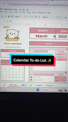 Dari chaos jadi teratur ✍️ Ini dia planner andalanku tiap hari 🔥 #TemplatePlanner #todolist  #ProdukDigital #digitalproducts  #PlannerPemula #planner #digitalplanner #spreadsheet #googlesheet #fyp #selfreminder #selfgrowth #produktif #journaling 
