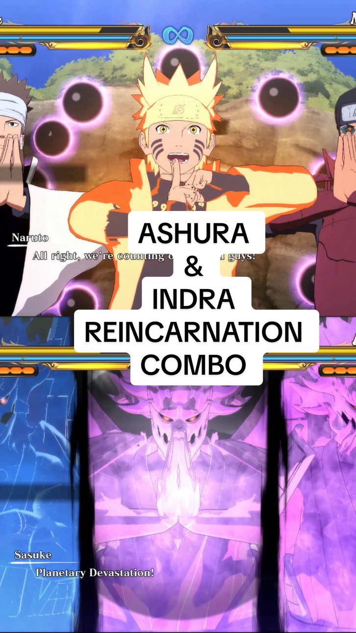 Combo Reinkarnasi Ashura & Indra Menurut kalian kerenan siapa ges?☝🏻 #fyp  #nsuns4  #narutoultimateninjastorm4  #narutoxboruto  #narutoultimateninjastormconnections 