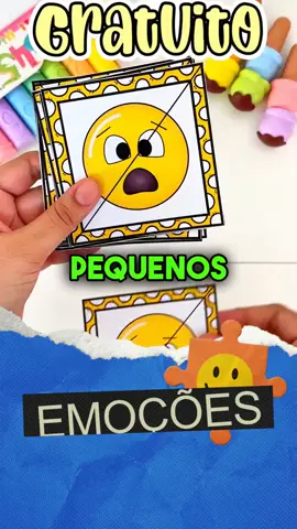 #pedagogia #pais #maes #educacao #educacaoinfantil #foryou #aprendizado #professor  Disponibilizei GRATUITAMENTE este Quebra-Cabeça das Emoções com 12 fichas prontas para imprimir! Ideal para a educação infantil. 🧩✨