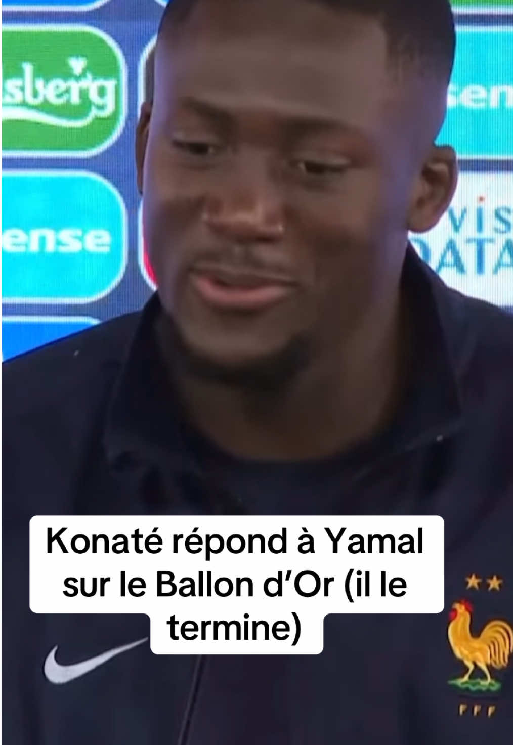 Konaté répond à Yamal sur le Ballon d’Or (il le termine) #equipedefrance #ibrahimakonate #lamineyamal #ballondor #ousmanedembele 