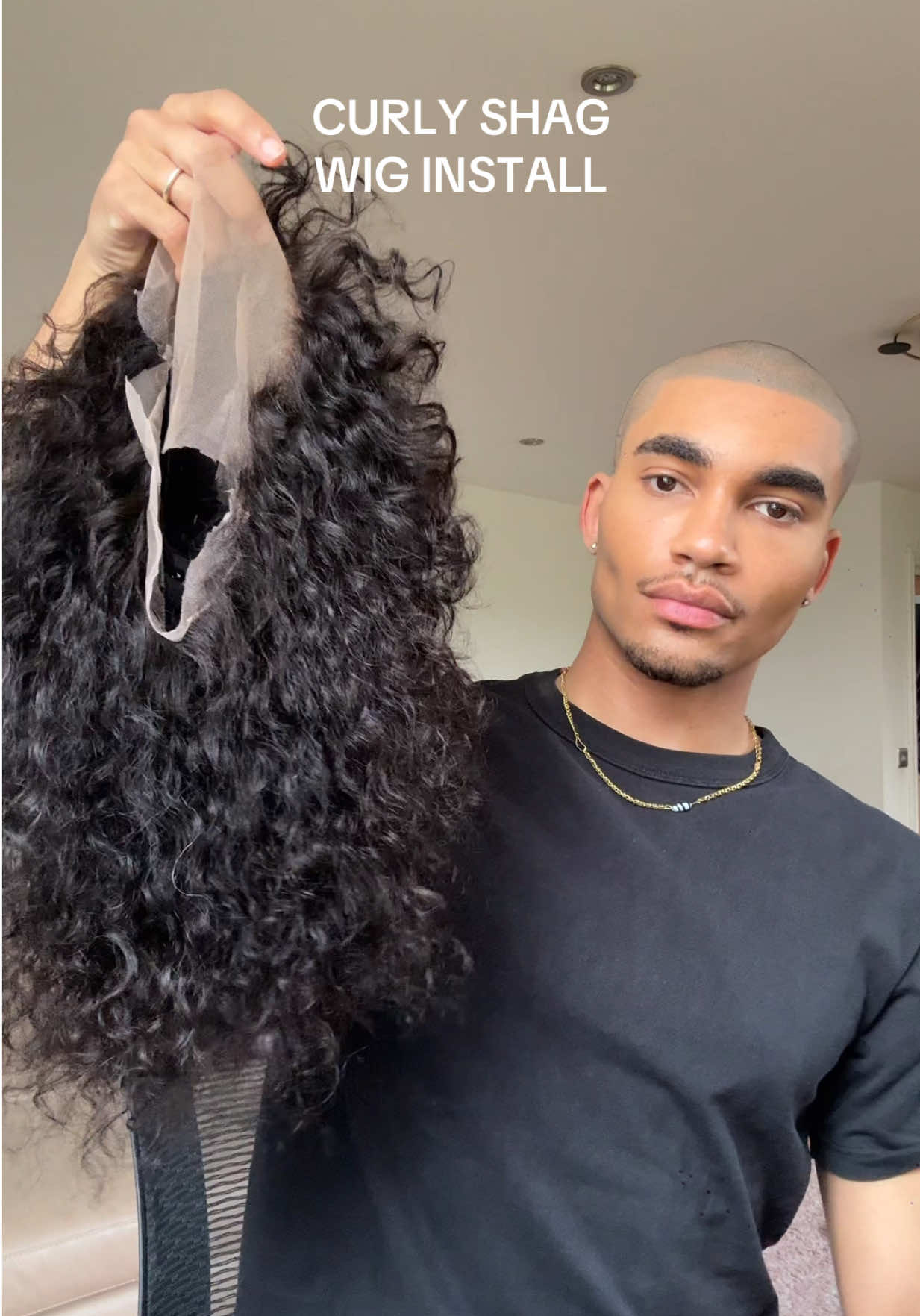 New day new wig 🙂‍↔️ Wig @dylanswigcloset ad Curl creme @Camille Rose  #wigs #wiginstall #wigtutorial #curlyshag 