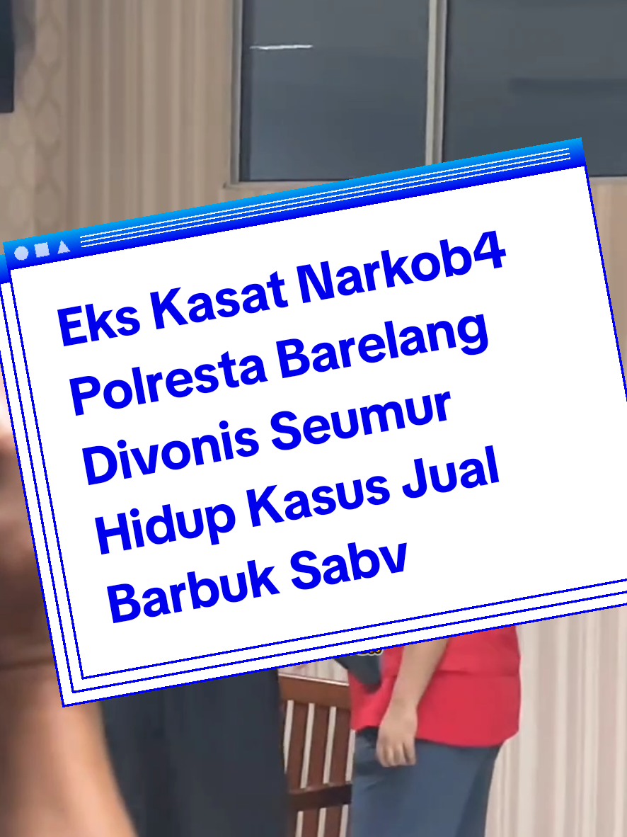 Majelis Hakim Pengadilan Negeri Batam, Kepulauan Riau menjatuhkan vonis seumur hidup terhadap Eks Kasat Narkoba Polresta Barelang Satria Nanda dalam kasus jual barang bukti 1 kg Narkoba jenis sabu. 