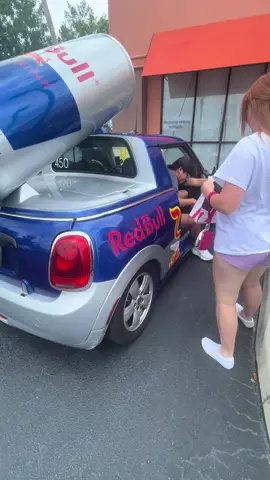 Yall when life brings you down there’s a Red Bull car around 😂#redbull #redbullcar #freeredbullsforlife 