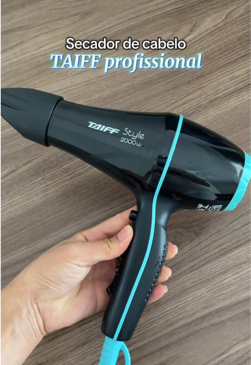 Secador de cabelo TAIFF STYLE  2000W de potência! Aproveita que tem cupom de R$35OFF  #secador #cabelo #taiff #profissional #foryoupage 