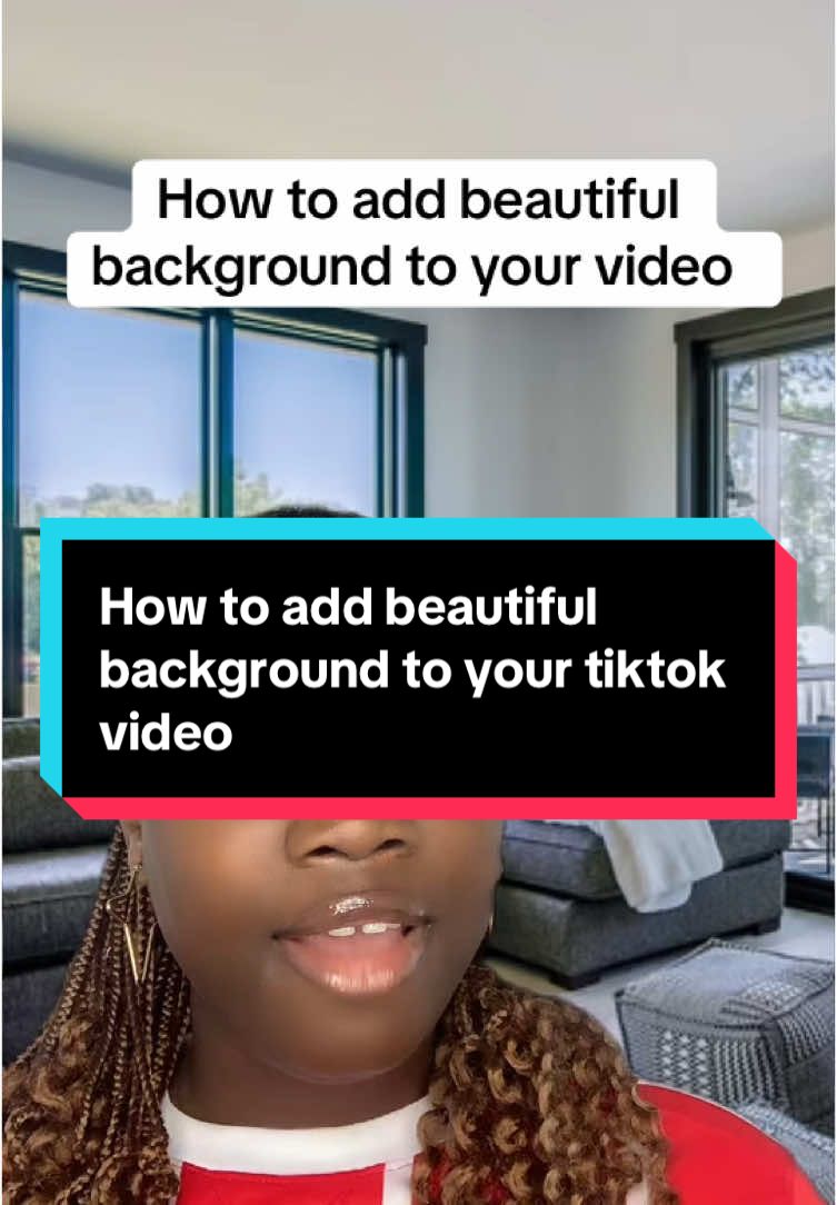 How to add beautiful background to your video #tiktoktips #tiktoktutorials #newontiktok #tiktokbeginners  #queenzoeoftiktok 