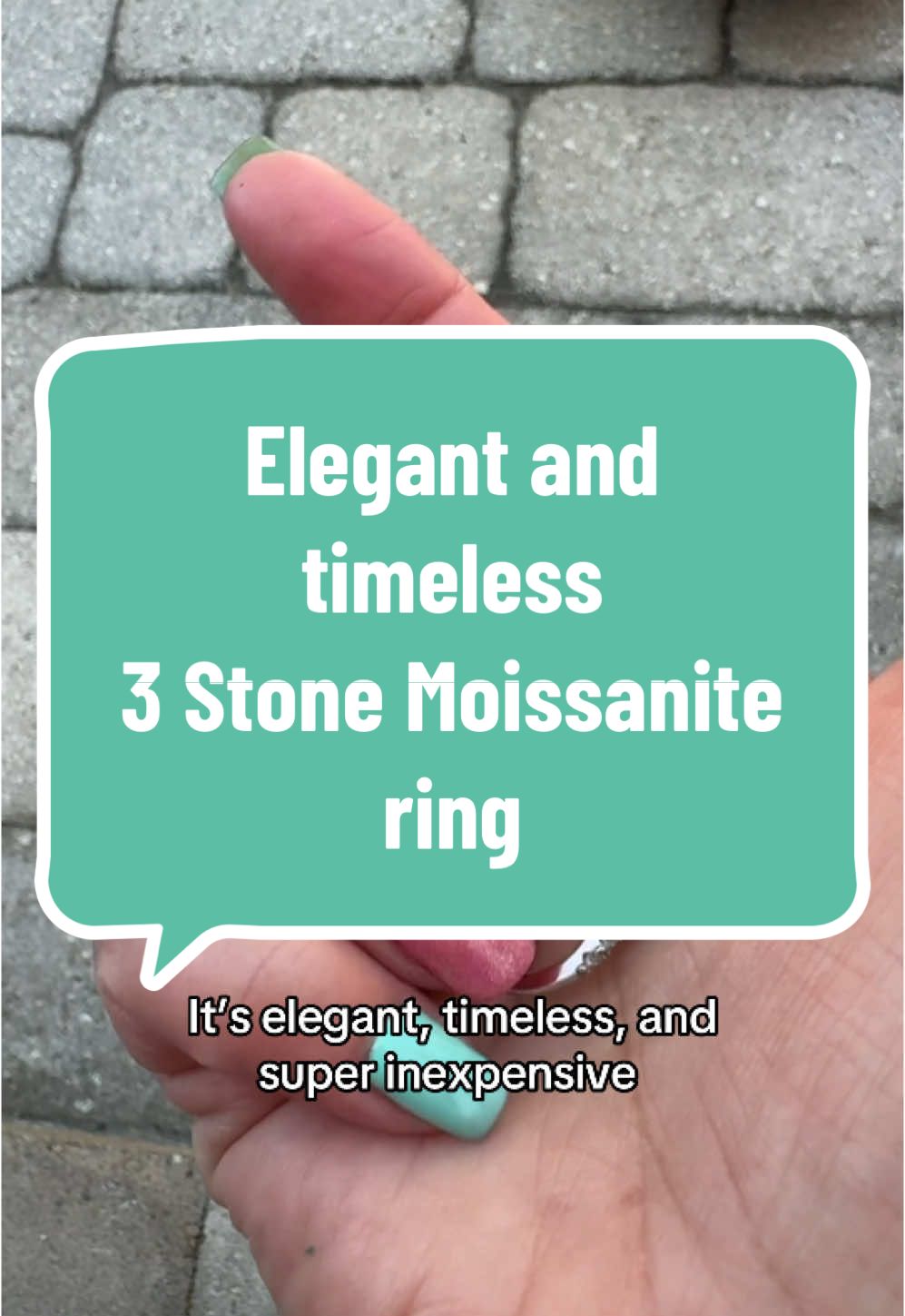 Everyone asks where I got this ring and they’re always shocked at the price 😍 Looks like a $5k ring but it’s not even close #MoissaniteRing #AffordableLuxury #tiktokshopcreatorpicks #JewelryTok #ElegantStyle #GiftIdea #3StoneRing #EverydayGlam #everdayjewelry 
