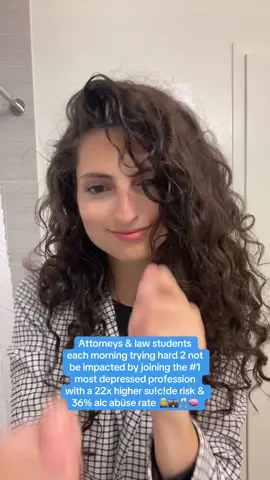 Attorneys and law students each day desperately trying to fight the negative mental health impacts of practicing law. 😂🥲  Law is a challenging calling, not simply a career. It’s rewarding, difficult, and can be incredibly fulfilling. but it’s also one of the most mentally taxing, and mental health challenging professions. Studies show that lawyers are twice as likely to experience su!c!dal thoughts, and over a third struggle with alcohol @buse. These aren’t just statistics- they’re genuine challenges faced by many in the field. Check in on your attorney friends, and attorneys please embrace therapy and self care!  If you’re considering a legal career, make sure it’s truly your passion, and what you’d like to practice. Prioritize your mental health, seek support when needed, and remember it’s okay and encouraged to ask for help. #LawyerLife #MentalHealthAwareness #YourLoveIsMyDrug #LegalProfession #AttorneyWellness #KeshaTrend #TikTokLawyer #MentalHealthMatters #attorney #lawyer #lawstudent #MentalHealth #kesha #yourloveismydrug #womeninlaw #businesswomen #lawfirmowner #grwm #getreadywithme #getready 