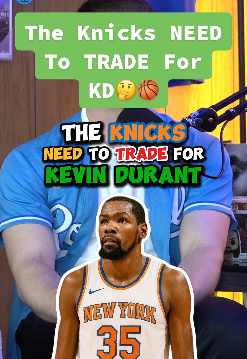 The Knicks NEED To TRADE For Kevin Durant🤔🏀 #knicks #kevindurant #karlanthonytowns #jalenbrunson #nbatrade #nbatraderumors #nbadebate #nbarankings #nbaplayoffs #nbatiktok 