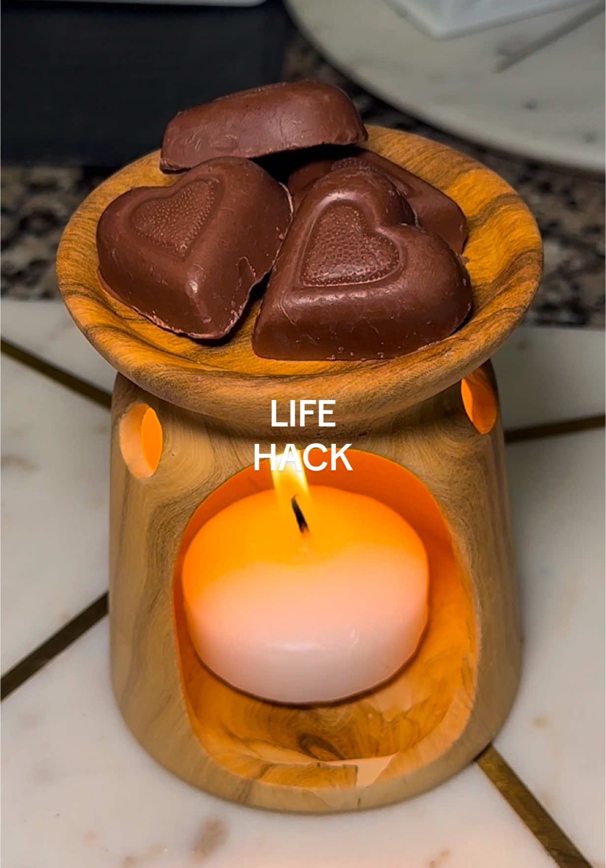Turn $1 into a cozy chocolate fondue night! 🍓🍫 Just a candle, some chocolate, and fresh fruit — who needs a fancy fondue set? #DollarTreeFinds #FondueNight #ChocolateHack #dollartree #LifeHacks  #BudgetFriendly #EasyDessert #hack 