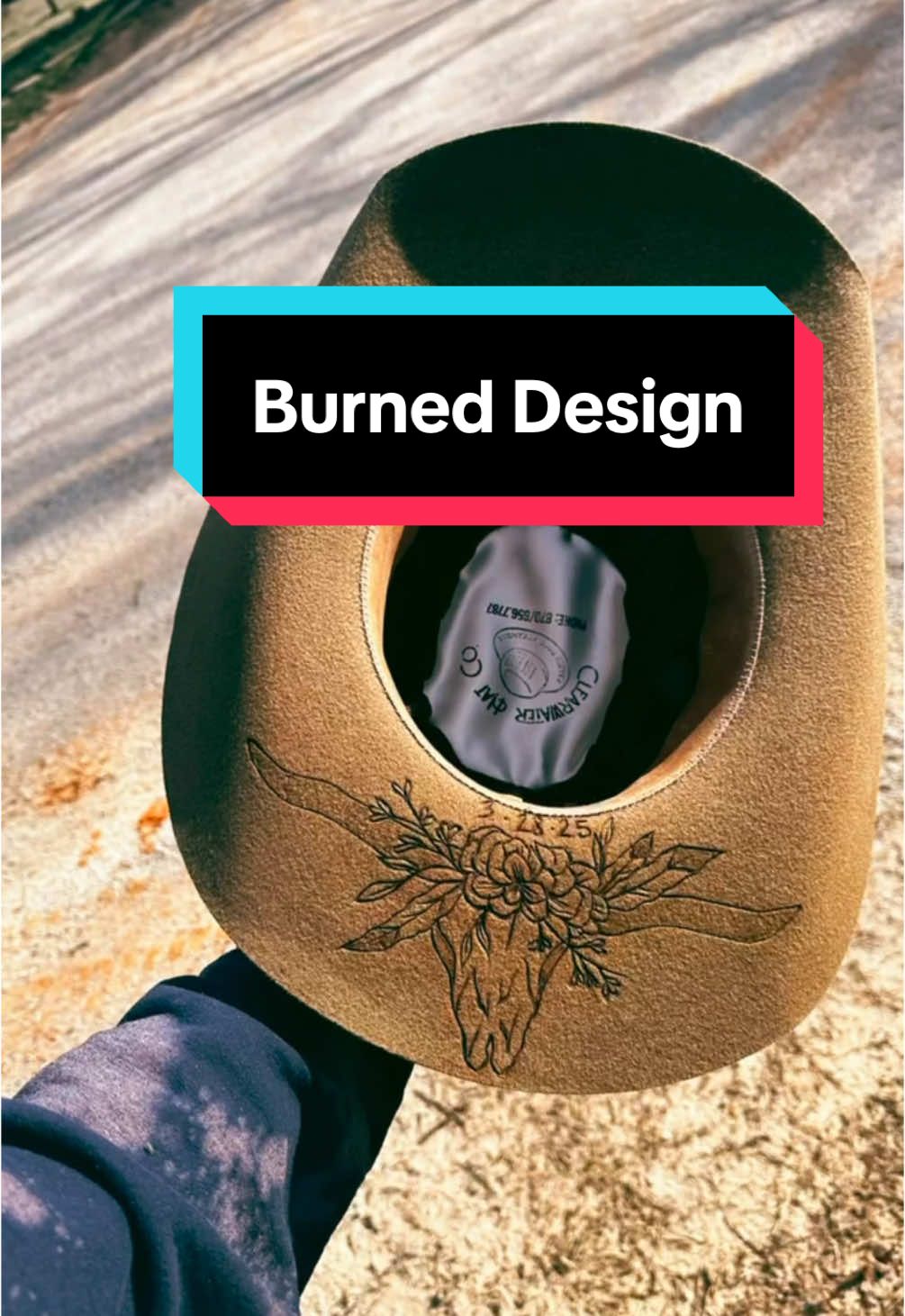 Another awesome collaboration with @SarahAnn! Reach out to us for your custom hat! #clearwaterhats #hatburning #sarahannart #hatsoftiktok #customhats #custommade 