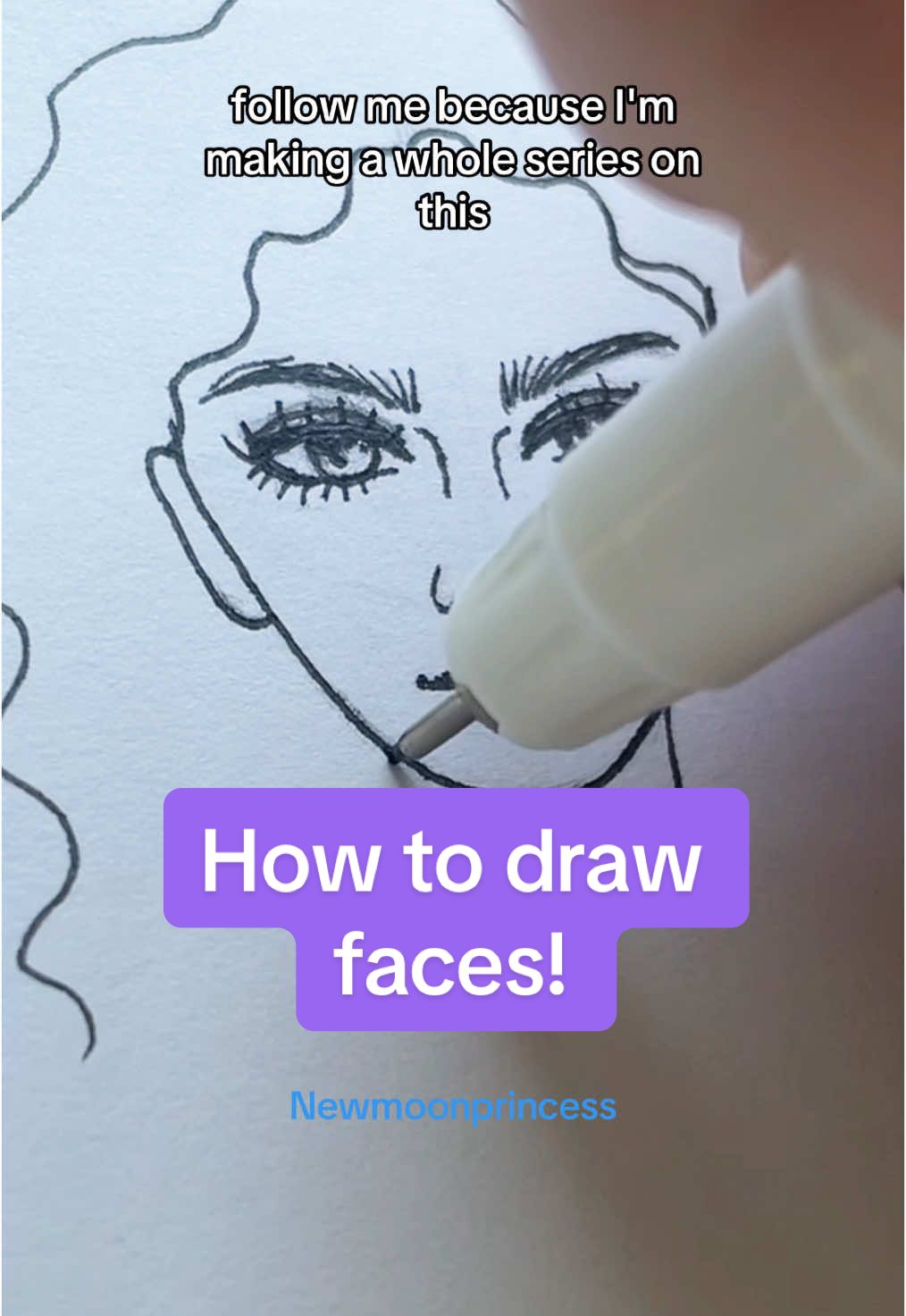 How to easily draw faces!  #howto #arttutorials #artteacher #learning #arteducation #howtodrawfaces #artistsoftiktok #artist #facedrawing #portraitdrawing #drawingtutorial #learntodraw 