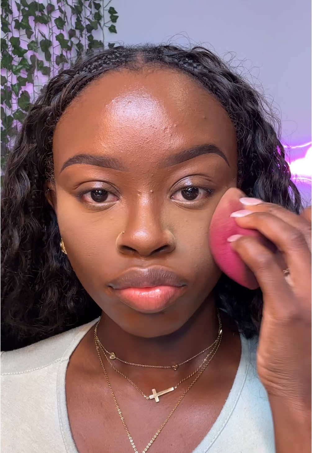 Makeup tutorial for textured acne prone dark skin  Milk Makeup Pore Eclipse Mattifying  Milk Hydrop Grip Primer Maybelline Fit Me Loose Finishing Powder - Dark Danessa Myricks Yummy Skin Blurring Balm Powder - 9.5 M.A.C Serum-Powered Foundation - NW48 BlK/OPL Skin Perfecting Stick Foundation - Ebony Brown  Too Faced Born This Way Concealer - Chai & Warm Sand ONE/SIZE Setting Powder - Marigold Fenty Beauty Sun Stalk’r Bronzer - Mocha Mami Too Faced Cloud Crush Blush - Watermelon Rain Sephora Microsmooth Face Powder Foundation - 75 Hazelnut Deep Golden  Fenty Beauty Sof’t Matte Foundation Powder - 450 Charlotte Tilbury Airbrush Flawless Setting Spray MILK Pore Eclipse Matte Setting Spray #texturedskin #acne #acnemakeup #texturedmakeup #makeupfortexturedskin #makeupforblackwomen #everydaymakeup #makeuptutorial #makeupforbeginners #darkskinmakeup #blackgirlmakeup  