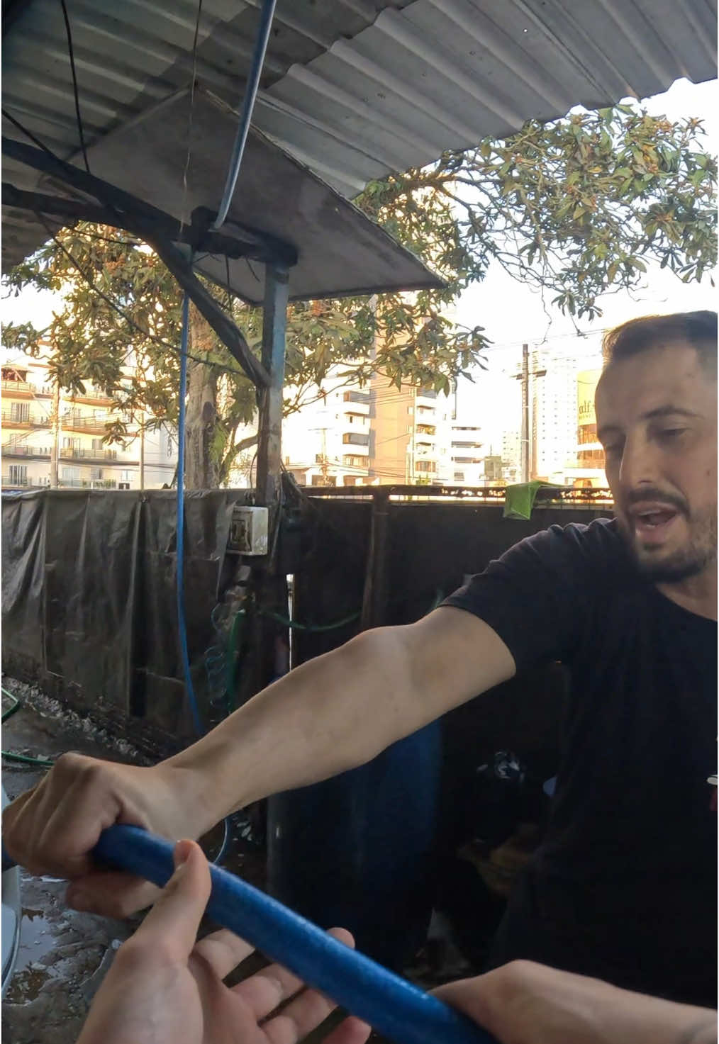 Encharquei o patrão…