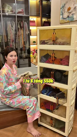 Tủ 6 tầng đa năng thích hợp cho các mẹ bỉm hoặc để đồ dùng trong gia đình đều tiện #lanđiệu9x #colanreview #tudungdodanang #tudungdogapgon 