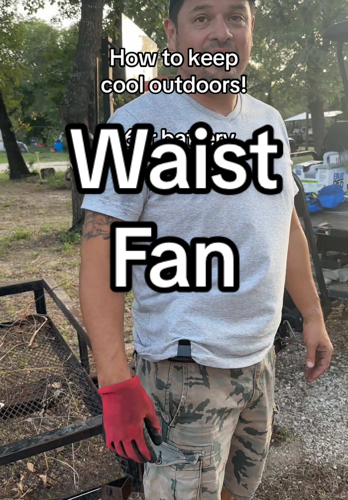 This little fan is pretty awesome. Also has a built in flashlight!  #summermusthave #waistfan #landscaping #outdoorsman #tiktokshopfinds #tiktokshopcreatorpicks #tiktokshopsummerturnup 